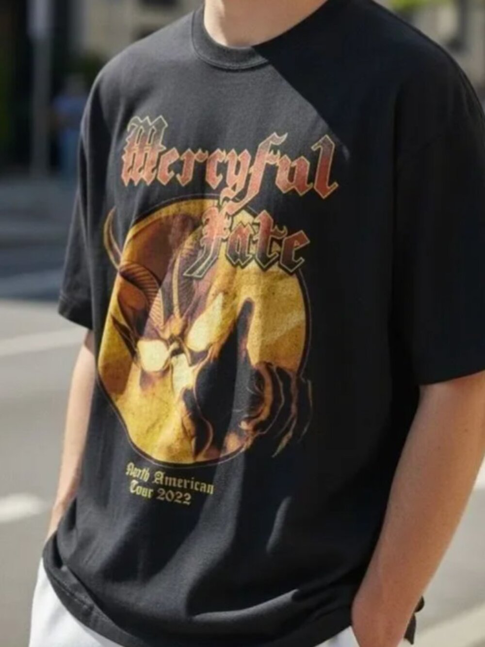 Mercyful Fate Men's Black Short Sleeve Tee Shirt - small